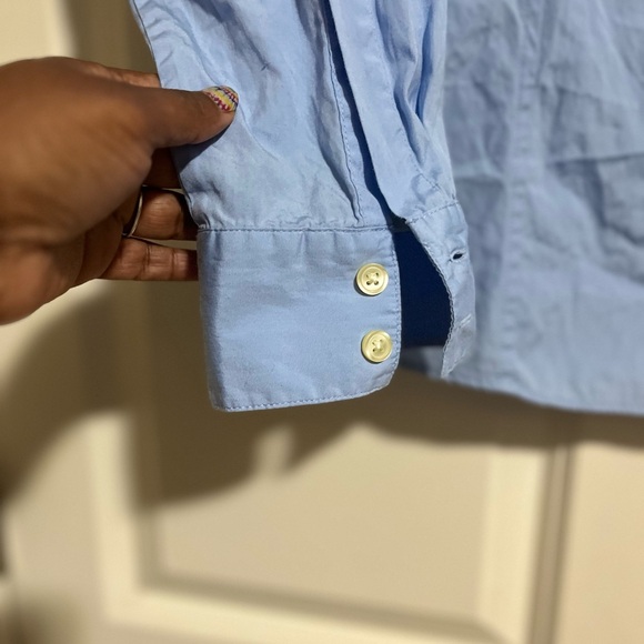 EUC Banana Republic Blue Lightweight Casual Shirt Women’s Size L - Picture 5 of 5